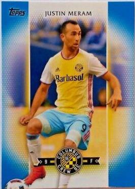 Justin Meram [Blue] #4 Soccer Cards 2017 Topps MLS