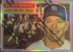 1956 Topps Reprint [Refractor,w/ Coating] #6 Baseball Cards 1996 Topps Mantle Finest Prices