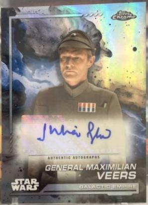 Julian Glover as General Maximilian Veers #AU-JG Star Wars 2024 Topps Chrome Autograph