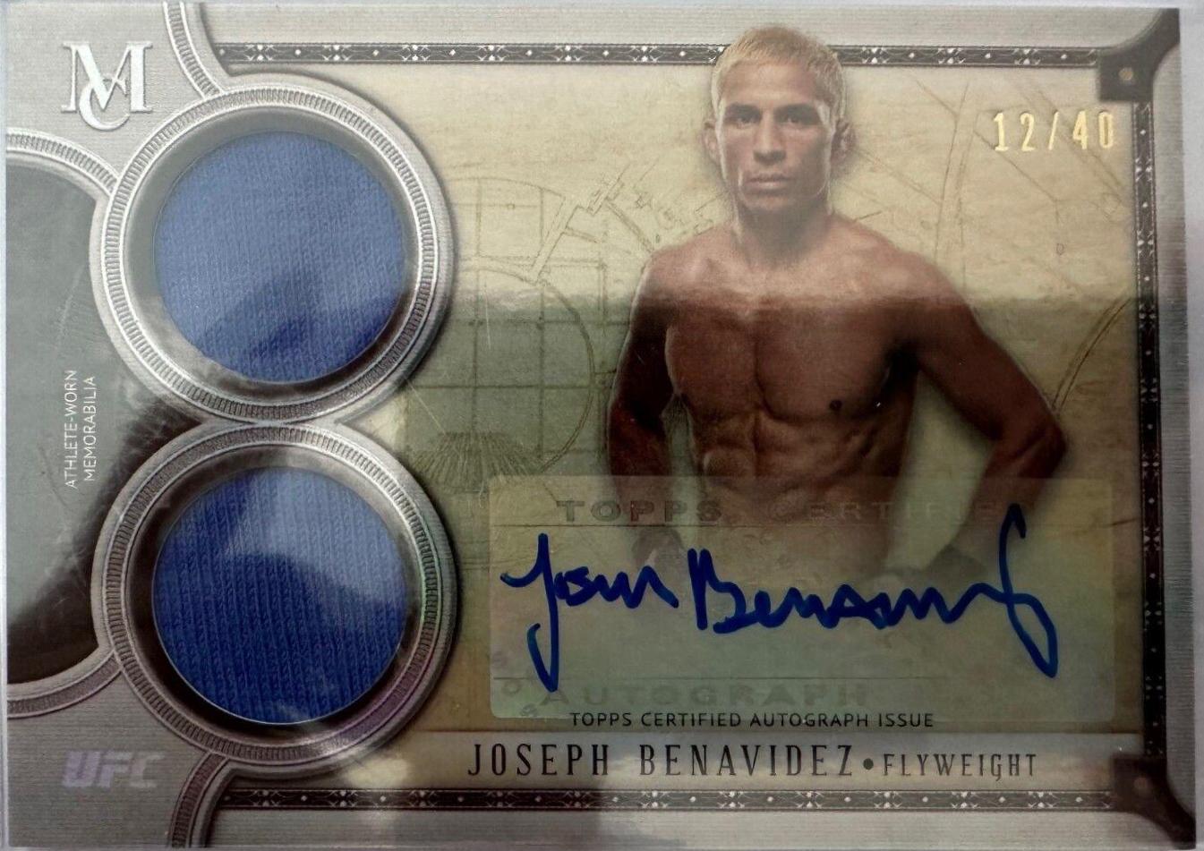 Joseph Benavidez #SSADR-JB Ufc Cards 2018 Topps UFC Museum Collection Dual Relic Autographs