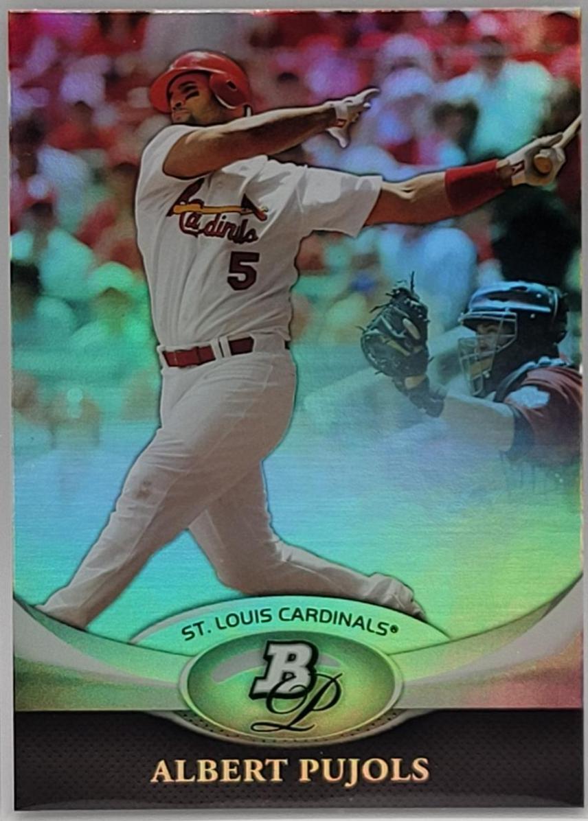 Albert Pujols #65 Baseball Cards 2011 Bowman Platinum