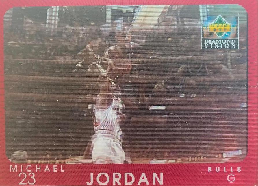 Michael Jordan #4 Basketball Cards 1997 Upper Deck Diamond Vision