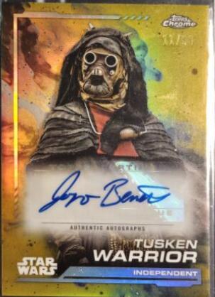 Joanna Bennett as Tusken Warrior #AU-JO Star Wars 2024 Topps Chrome Autograph