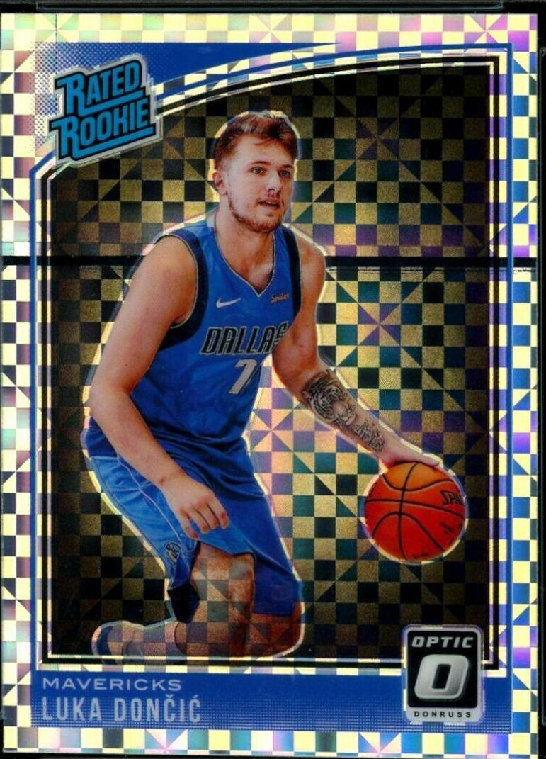 RC LUKA DONCIC RATED ROOKIE CARD DONRUSS sold OPTIC 2018-19 177 DALLAS MAVERICKS MAVS