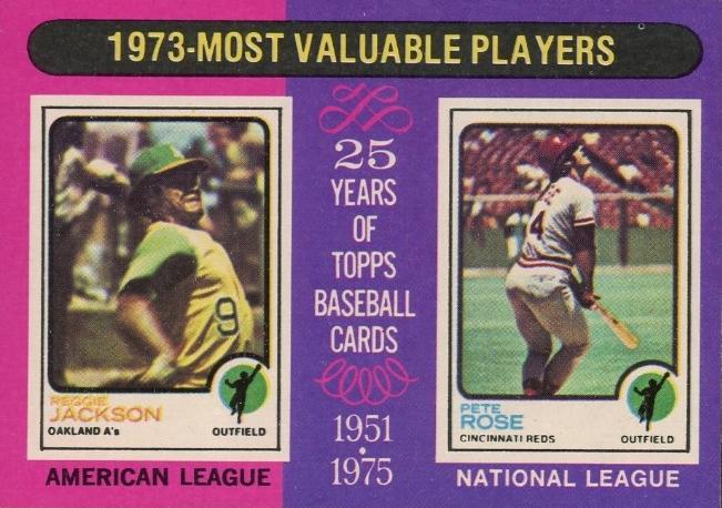 1973 MVP's [Reggie Jackson, Pete Rose] #211 Baseball Cards 1975 Topps