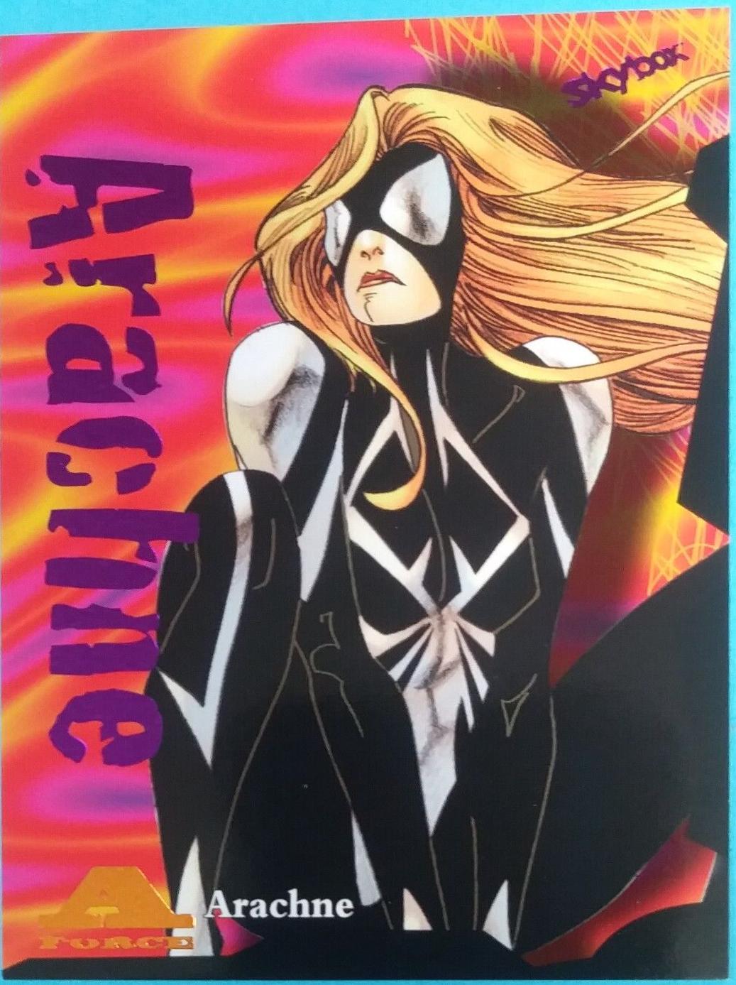 Arachne [Mighty Rave] #AF28 2024 SkyBox Metal Universe Avengers A-Force Rave