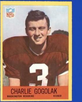 Charlie Gogolak #182 Football Cards 1967 Philadelphia