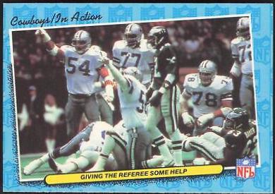 Giving the Referee Some Help [1986 schedule] #18 Football Cards 1986 Fleer Team Action