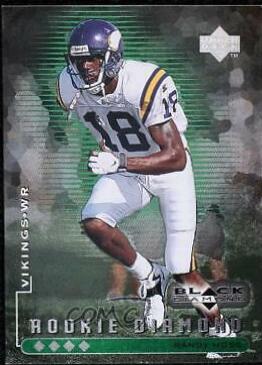 Randy Moss [Quadruple] #97 Football Cards 1998 Upper Deck Black Diamond Rookies