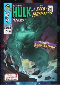 Abomination [Cosmic] #VI1 Marvel 2023 Upper Deck Platinum Cover Variant