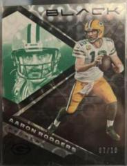 Aaron Rodgers [Emerald] #44 Football Cards 2022 Panini Black Prices