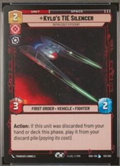 Kylo's TIE Silencer - Ruthlessly Efficient [Foil] #135 Star Wars Unlimited: Shadows of the Galaxy