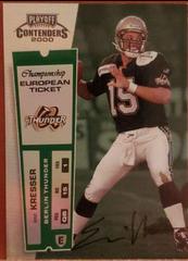 Eric Kresser [Championship Ticket Autograph] #165 Football Cards 2000 Playoff Contenders Prices