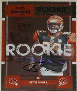 Keith Rivers [Autograph] #161 Football Cards 2008 Playoff Contenders