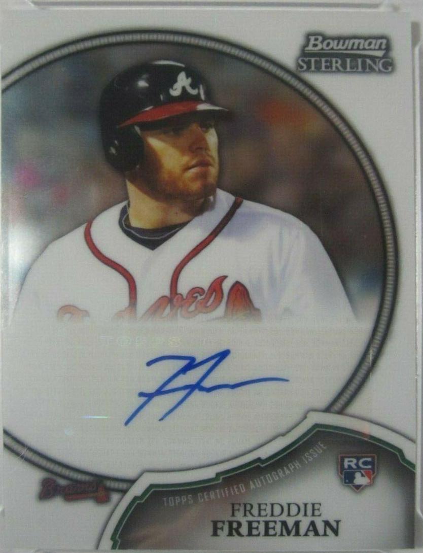 Freddie Freeman #7 Baseball Cards 2011 Bowman Sterling Rookie Autographs