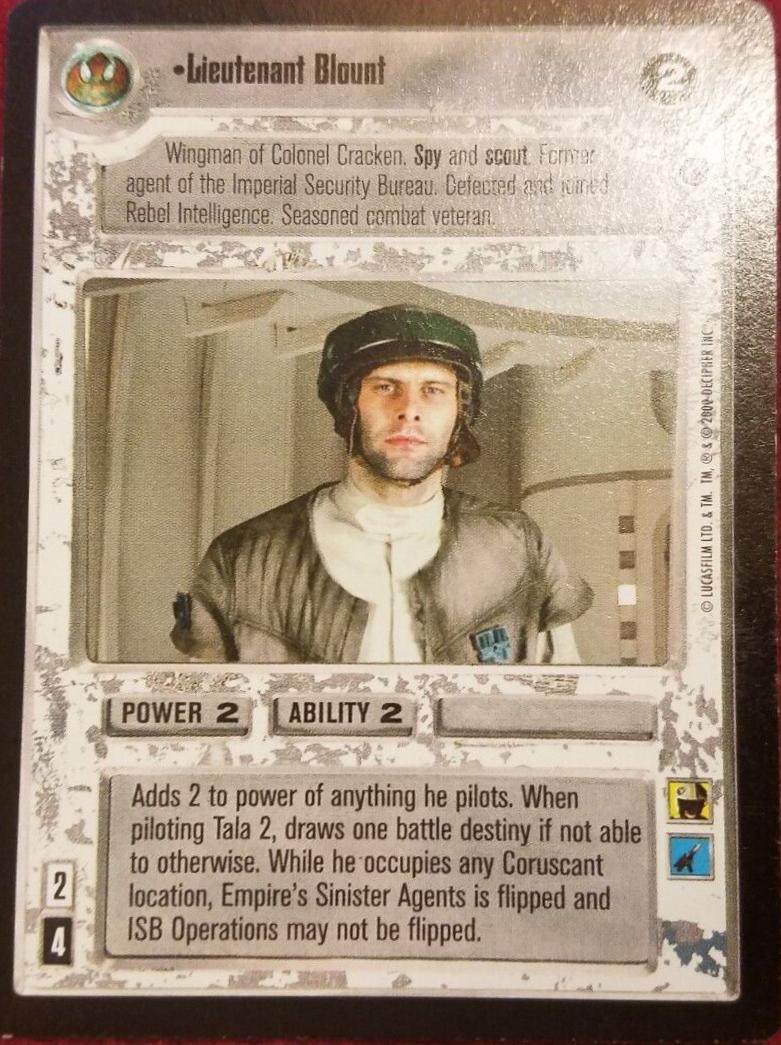 Lieutenant Blount [Limited] Star Wars CCG Death Star II