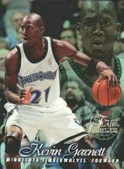 Kevin Garnett [Row 1] #21 Basketball Cards 1996 Flair Showcase Prices