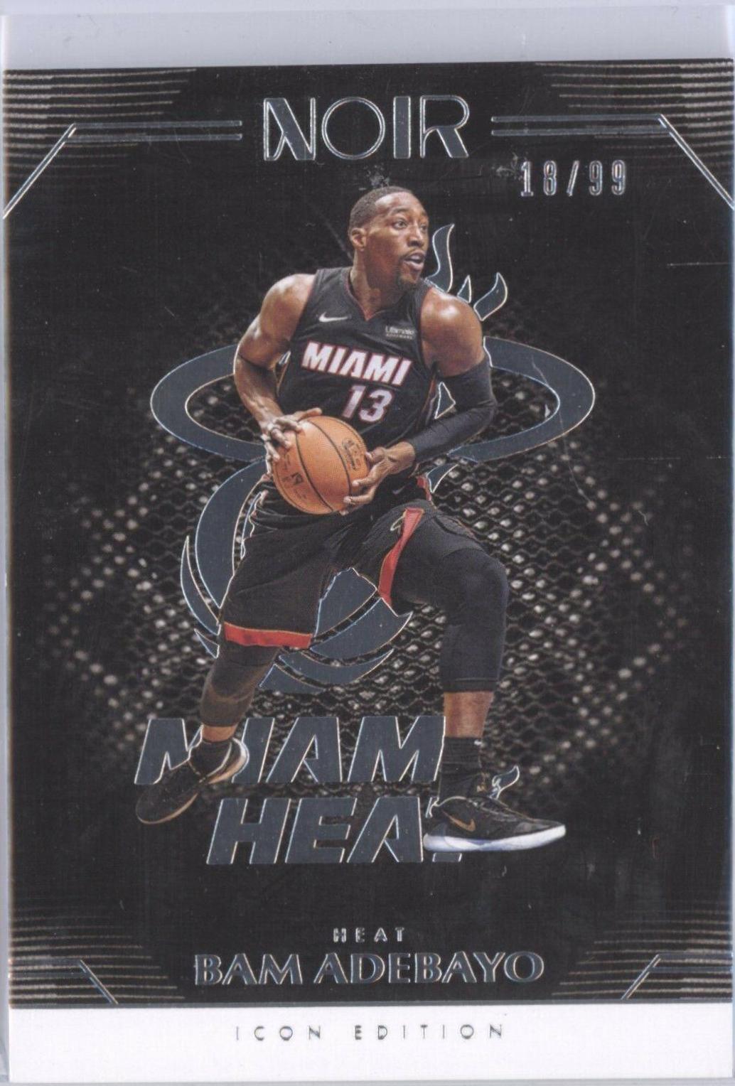 Bam Adebayo #76 Basketball Cards 2019 Panini Noir