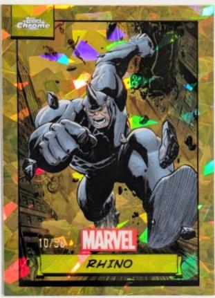 Rhino [Gold Sapphire] #69 Marvel 2024 Topps Chrome