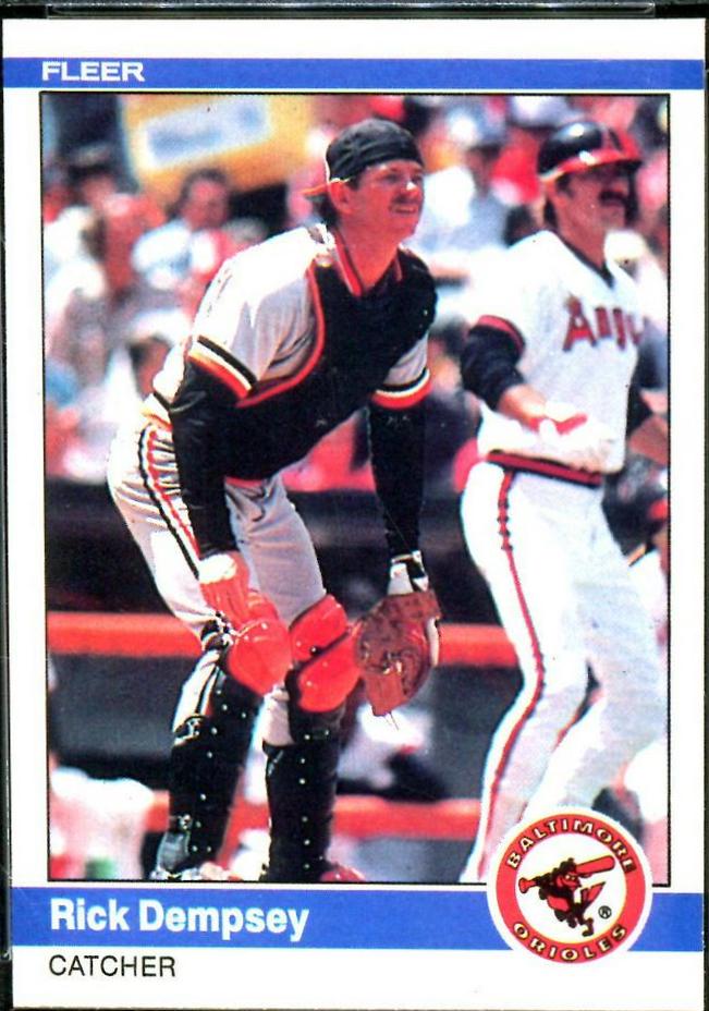 Rick Dempsey #6 Baseball Cards 1984 Fleer