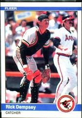 Rick Dempsey #6 Baseball Cards 1984 Fleer Prices