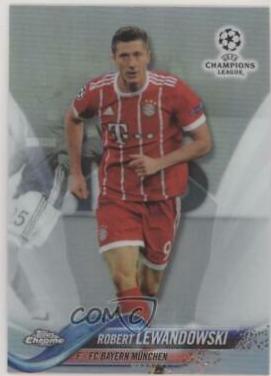 Robert Lewandowski [Refractor] #78 Soccer Cards 2017 Topps Chrome UEFA Champions League