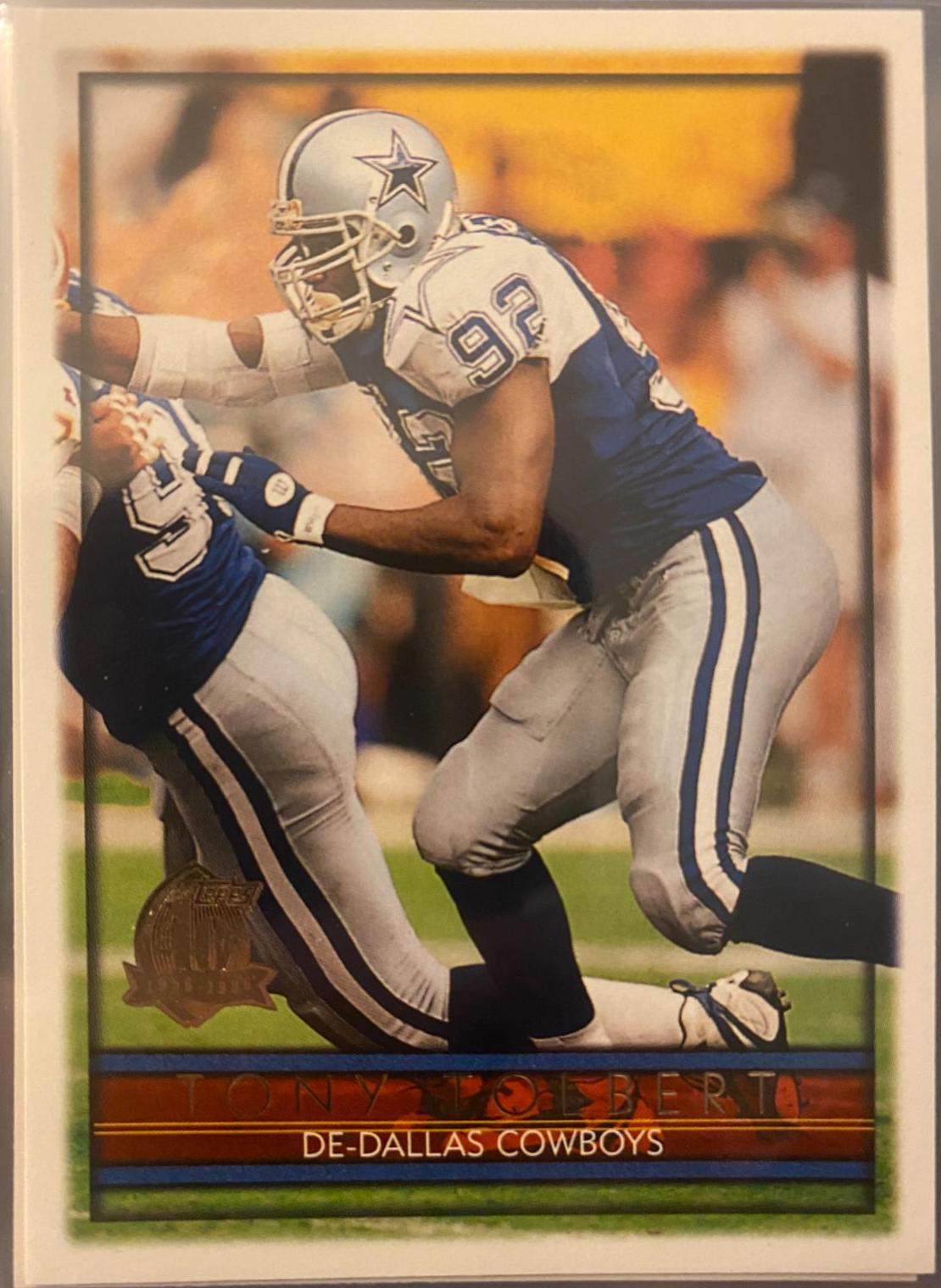 Tony Tolbert #97 Football Cards 1996 Topps