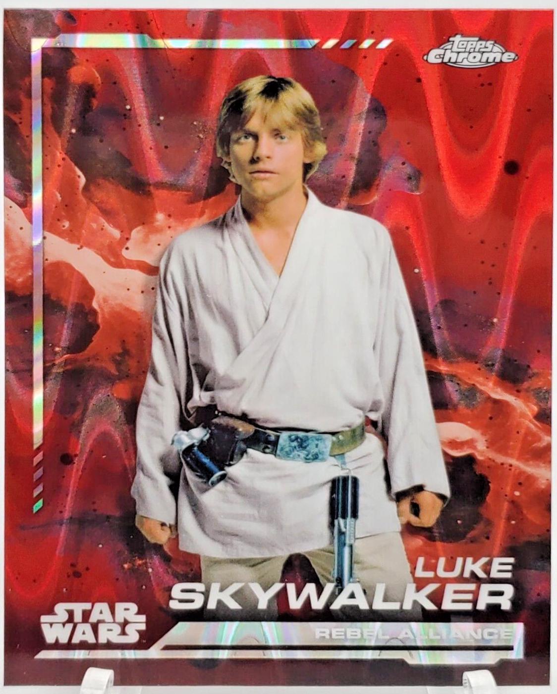 Luke Skywalker [Red Blaster RayWave Refractor] #104 Star Wars 2024 Topps Chrome