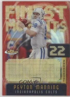 Peyton Manning #FM22 Football Cards 2005 Topps Finest Manning Moments