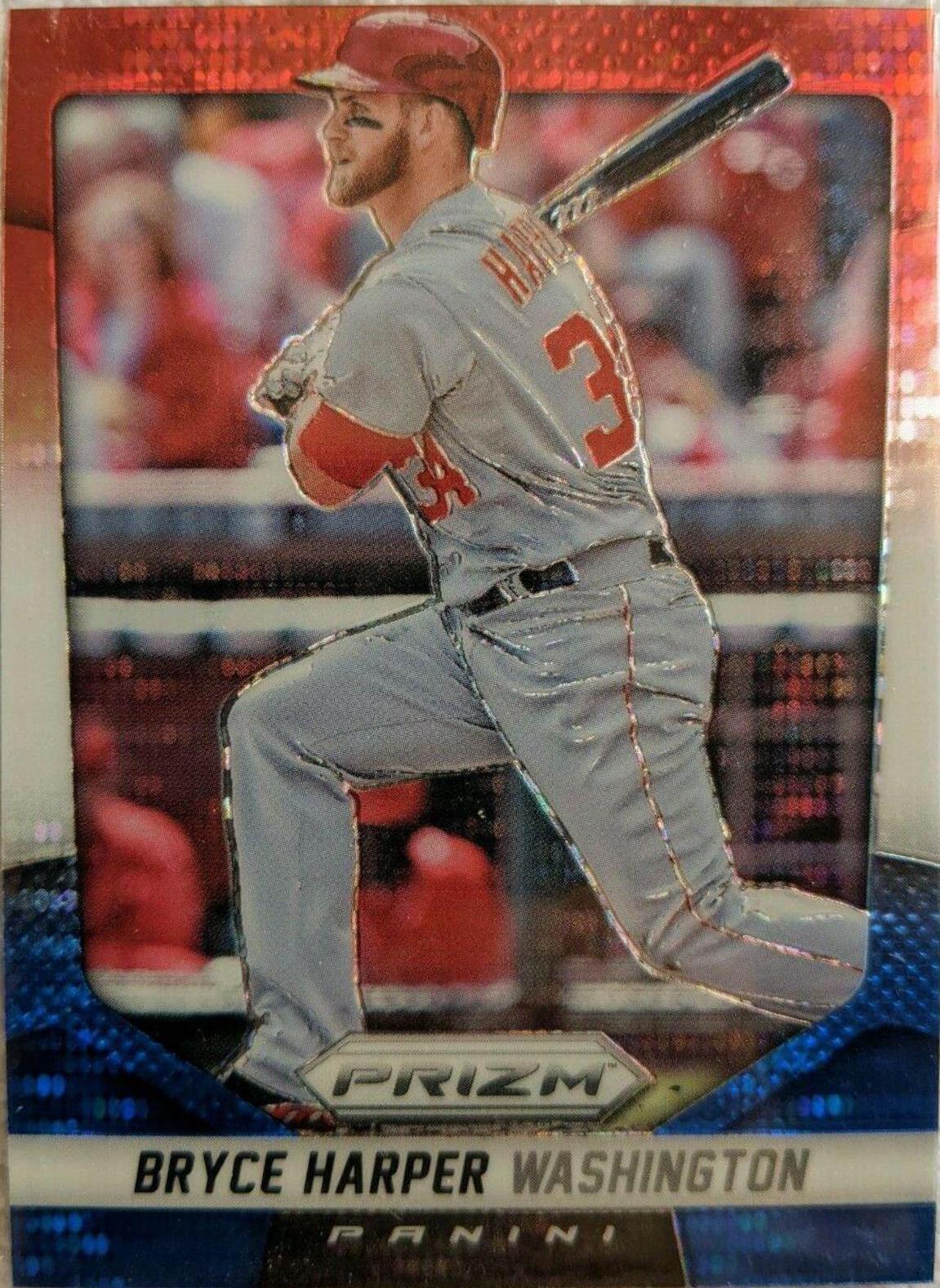 Bryce Harper [Red White & Blue Prizm Pulsar] #79 Baseball Cards 2014 Panini Prizm