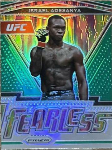 Israel Adesanya [Green] #1 Ufc Cards 2022 Panini Prizm UFC Fearless