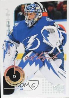 Andrei Vasilevskiy [Super Script] #25 Hockey Cards 2022 Upper Deck MVP 20th Anniversary