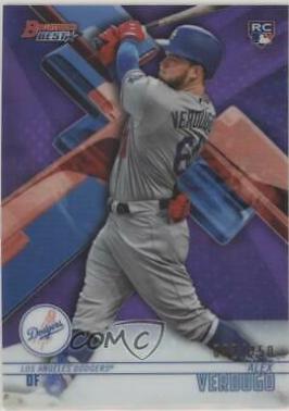 Alex Verdugo [Purple Refractor] #33 Baseball Cards 2018 Bowman's Best