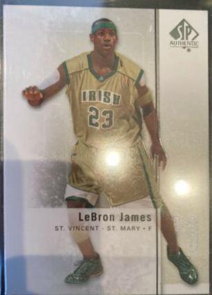 2010 SP Authentic LeBron popular James St. Vincent-St. Mary Fighting Irish!!!