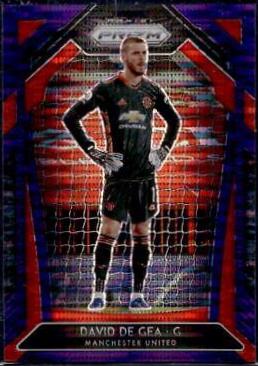 David de Gea [Breakaway Violet Prizm] #1 Soccer Cards 2020 Panini Prizm Premier League