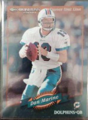 Dan Marino [Career Stat Line] #77 Football Cards 2000 Panini Donruss