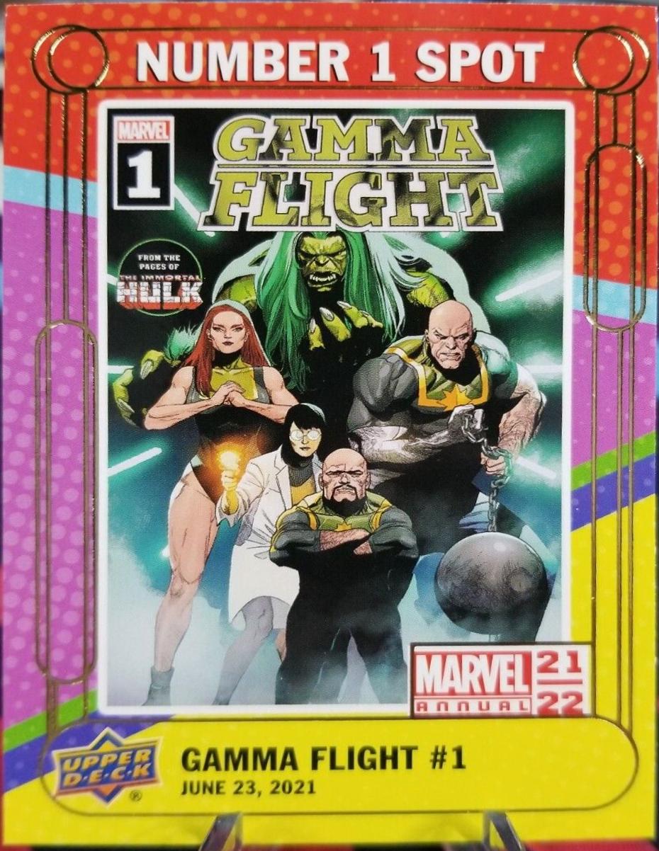 Gamma Flight #N1S-22 Marvel 2021 Upper Deck Annual Number 1 Spot