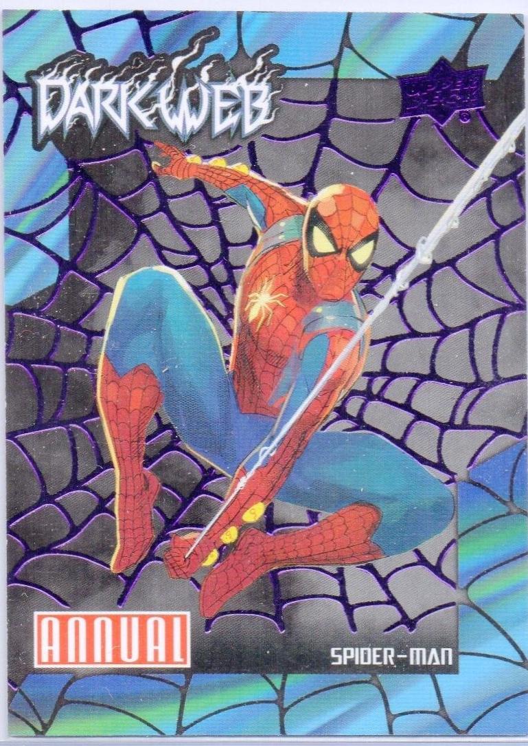 Spider-Man [Purple] #DW-4 Marvel 2023 Upper Deck Annual Dark Web