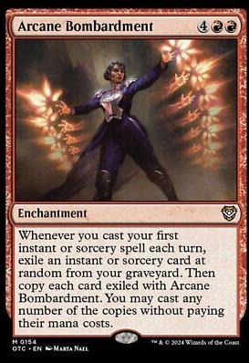 Arcane Bombardment #154 Magic Outlaws of Thunder Junction Commander