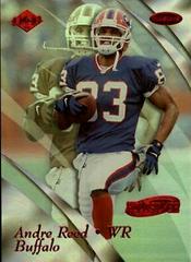 Andre Reed [HoloSilver] #23 Football Cards 1999 Collector's Edge Masters Prices