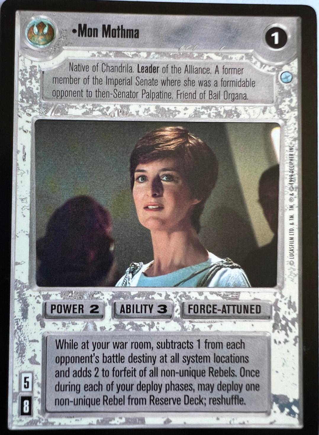 Mon Mothma [Limited] Star Wars CCG Endor