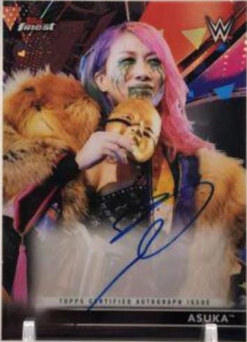 Asuka [Gold] #RA-A Wrestling Cards 2021 Topps Finest WWE Roster Autographs