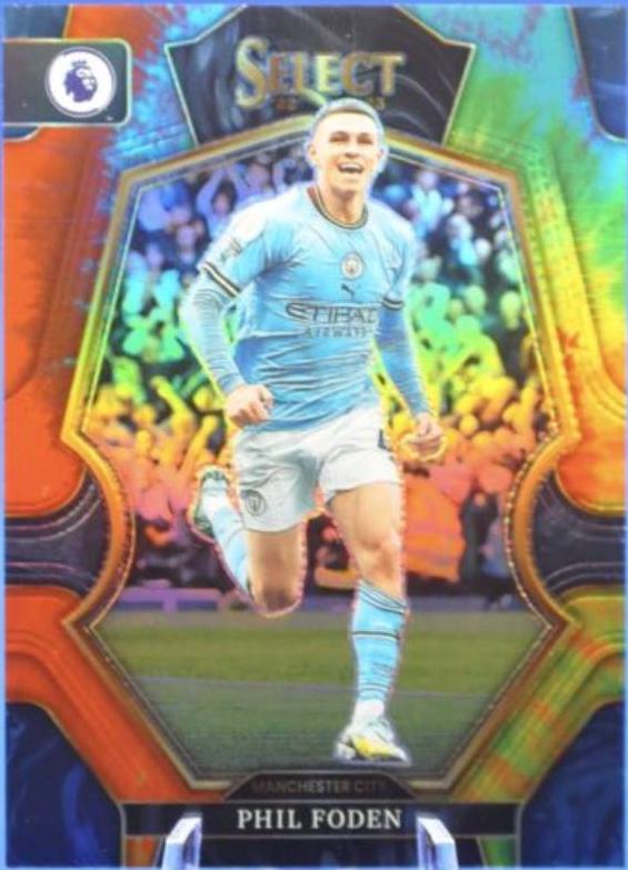 Phil Foden [Tie Dye] #116 Soccer Cards 2022 Panini Select Premier League