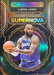 LeBron James [Orange] #6 Basketball Cards 2021 Panini Obsidian Supernova Prices