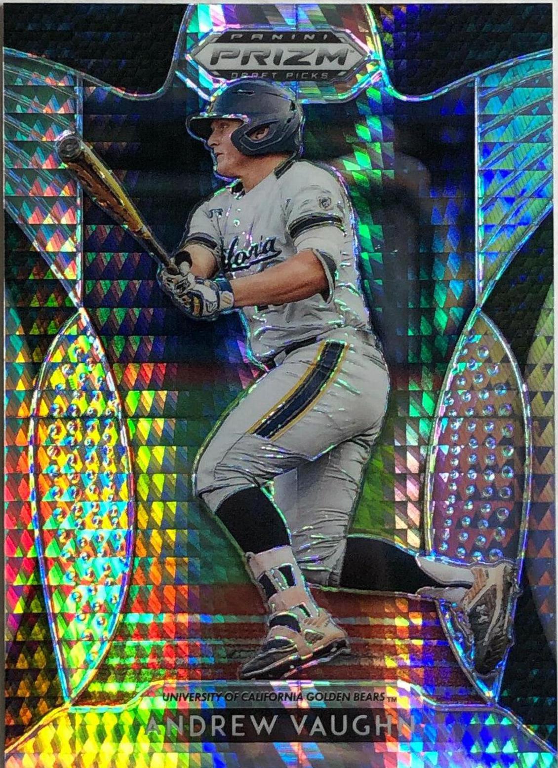 Andrew Vaughn [Hyper Prizm] #3 Baseball Cards 2019 Panini Prizm Draft Picks