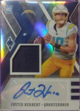 Justin Herbert [Autograph Silver] #103 Football Cards 2020 Panini Phoenix