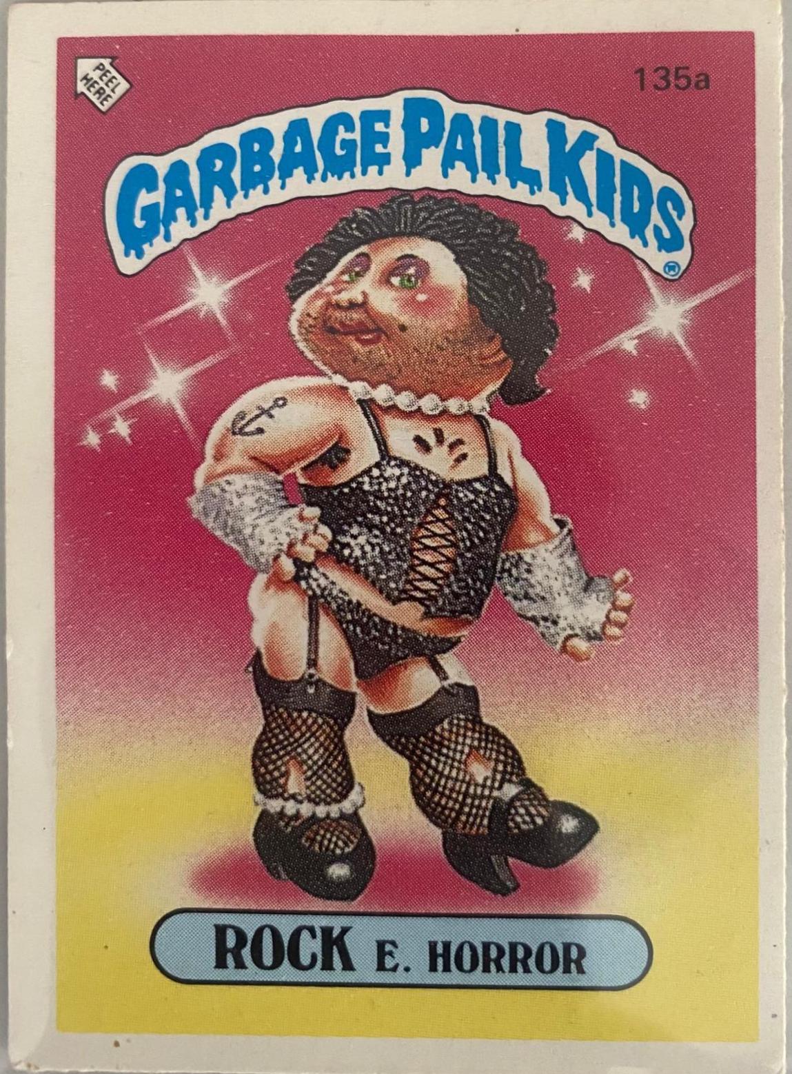 Rock E Horror #135A Garbage Pail Kids 1986 Mini