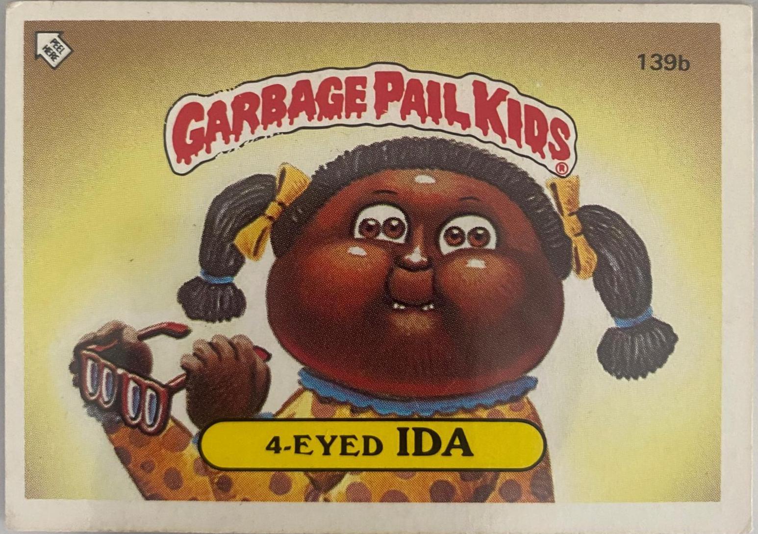 4-Eyed Ida #139B Garbage Pail Kids 1986 Mini