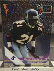 Deion Sanders [5 Stripe] #SS-14 Football Cards 1992 Wild Card Stat Smashers Prices