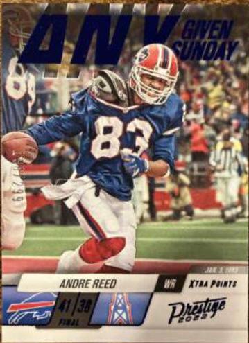 Andre Reed [Blue] #18 Football Cards 2022 Panini Prestige Any Given Sunday